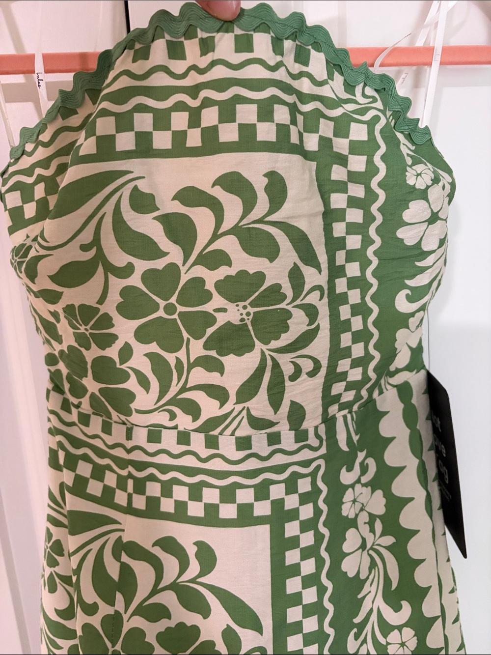 LULUS Brigita Green Floral Strapless Column Midi Dress XS - Picture 4 of 5